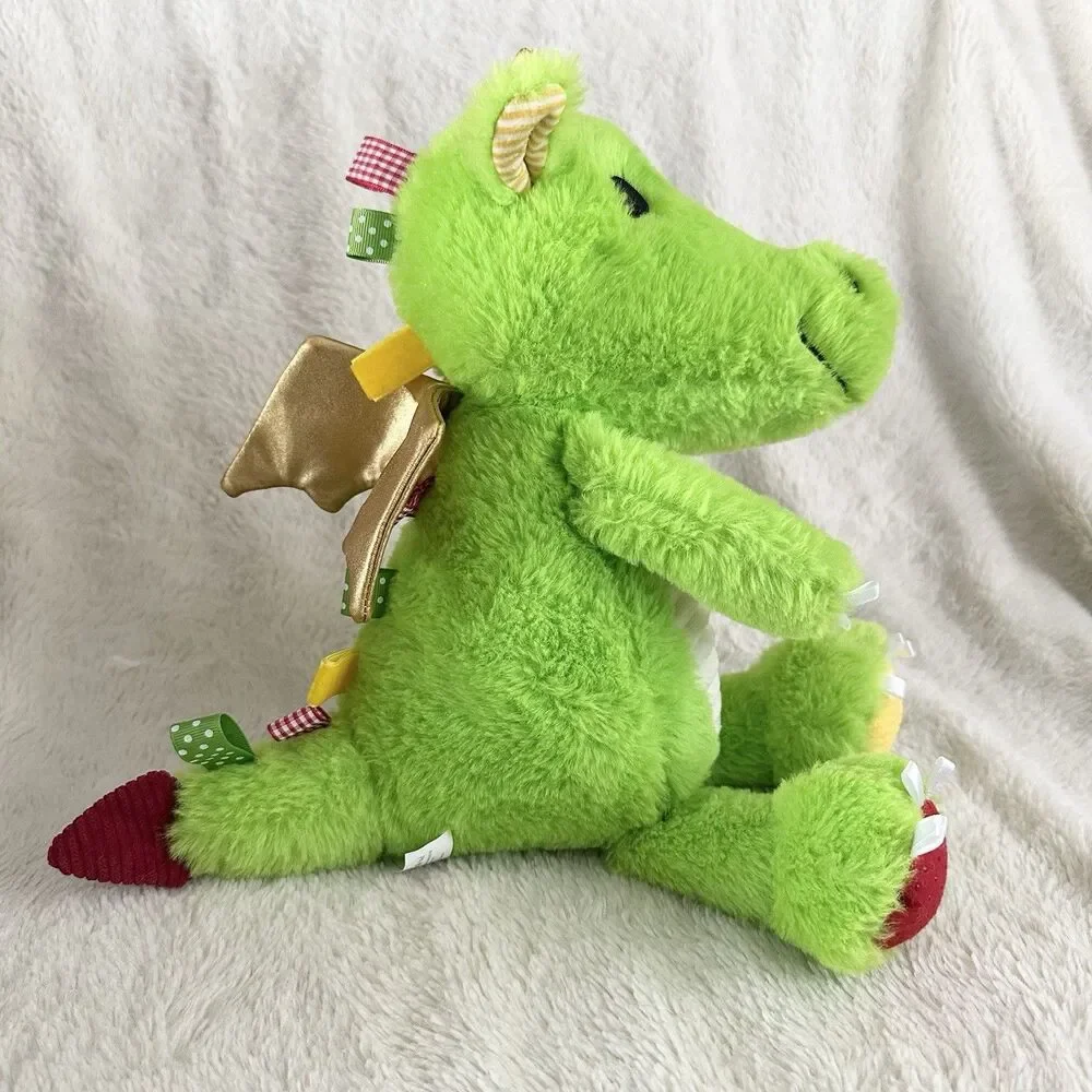 Make Believe Ideas Green Dragon Sensory Snuggables 14” Plush Stuffed Animal